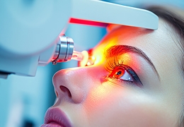 Foto de paciente em cirurgia com laser